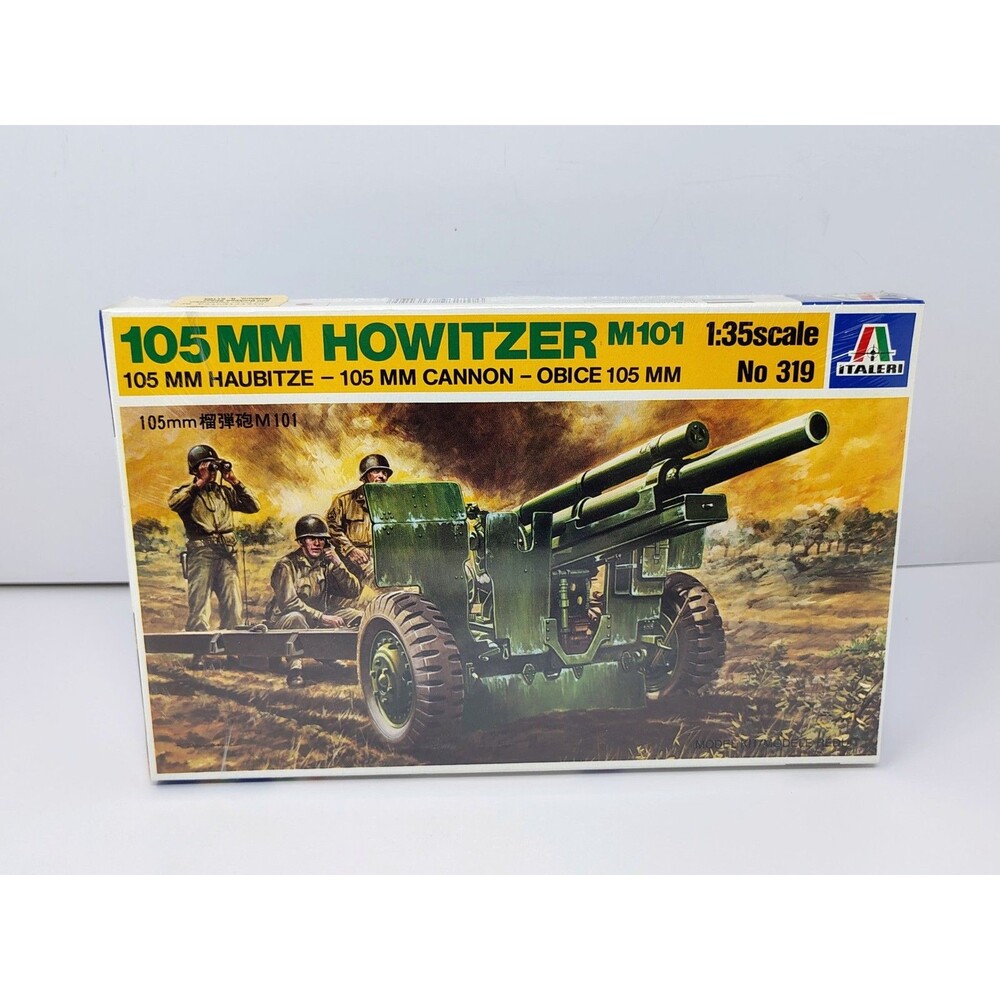 Italeri 105MM Howitzer M101 No 319 1:35 Scale Haubitze 105 MM Cannon Obice